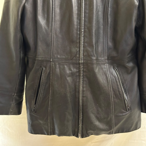 Wilson Leather Moto Jacket – Black Genuine Leather (Women’s Medium) - Picture 12 of 12